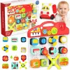 Jucarie educativa Busy Board interactiv Musical, 15 piese detasabile, lumini si sunete, 18 luni+, WW6023
