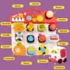 Jucarie educativa Busy Board interactiv Musical, 15 piese detasabile, lumini si sunete, 18 luni+, WW6023