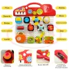 Jucarie educativa Busy Board interactiv Musical, 15 piese detasabile, lumini si sunete, 18 luni+, WW6023