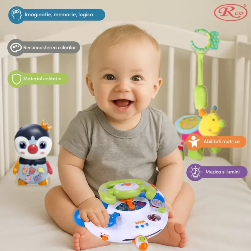 Simulator Auto  – Nava Spatiala cu Lumini si Sunete