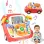 Simulator Auto Interactiv pentru Copii cu Volan – Lumini, Sunete, Muzica, Roz somon