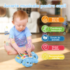 Mini pianina de jucarie interactiva Crocodil Albastru