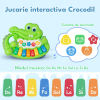 Mini pianina de jucarie interactiva Crocodil Verde