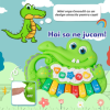 Mini pianina de jucarie interactiva Crocodil Verde