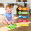 Mini pianina de jucarie interactiva Crocodil Verde