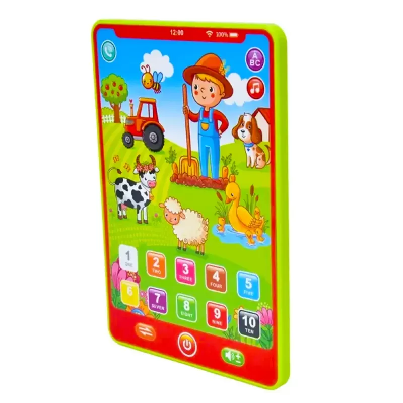 Tableta RCO Y-pad interactiva si educativa, Ferma animalelor in limba engleza, 20.5x13.8x1.3cm, 3+ani