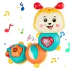 Jucarie interactiva cu functie de rotire 360 de grade si lumini, Omida RCO, 23 x 8 cm, +12 luni