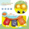 Jucarie interactiva muzicala cu functii si lumini, mini orga Omida RCO, 15 x 11 cm, +12 luni