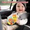 Jucarie interactiva muzicala cu functii si lumini, mini orga Omida RCO, 15 x 11 cm, +12 luni