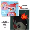 Jucarie interactiva muzicala cu functii si lumini, Pinguin Roz RCO, 15 x 9.5 cm, +12 luni