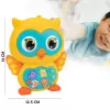 Jucarie interactiva muzicala cu functii si lumini, Bufnita RCO Galbena, +12 luni