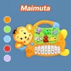 Jucarie interactiva muzicala cu functii si lumini, mini orga Maimuta RCO, 27 x 18 cm, +12 luni