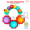 Jucarie Interactiva Muzicala cu functii si lumini, mini toba Omiduta RCO, 26x24x6 cm, +12 luni
