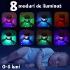 Jucarie Interactiva Bebelusi cu Proiector Rotativ, Lumini si Sunete – Animale Marine, 8 Moduri de Iluminat, 6 Functii Sonore
