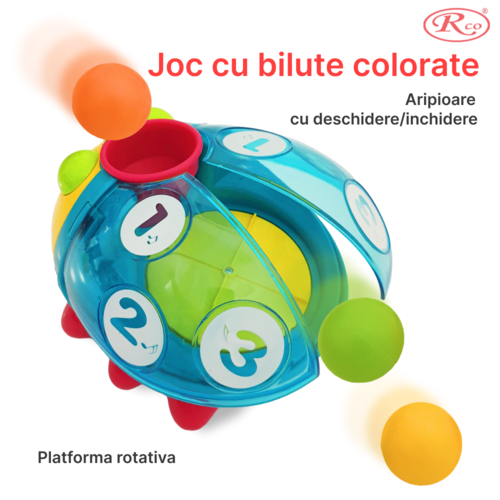 Jucarie interactiva si educativa, Small Beetle, 18x12x16 cm, +18 luni