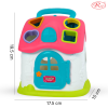 Jucarie Educativa, Casuta cu sortator de forme si culori RCO, 19.5x17.5x15 cm, +18 luni