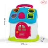 Jucarie Educativa, Casuta cu sortator de forme si culori RCO, 19.5x17.5x15 cm, +18 luni