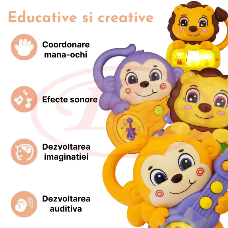 Set Jucarii Interactive RCO, Mini Orga cu doi mici muzicieni, +12 luni