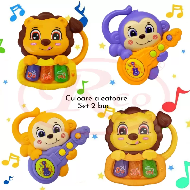 Set Jucarii Interactive RCO, Mini Orga cu doi mici muzicieni, +12 luni