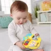Jucarie interactiva muzicala cu functii si lumini, Mini orga Autobuz RCO, 15 x 15 cm, +12 luni
