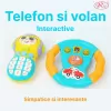 Set Jucarii Interactive, Telefon si volan RCO cu lumini si sunete, +12 luni