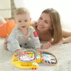 Carticica Muzicala Interactiva pentru Bebelusi 12 Luni+, cu Lumini, Sunete de Instrumente, Volum Reglabil si Maner, Jucarie Educativa