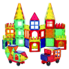 Set STEM constructii magnetice 3D Magnetic Tiles, 78 piese, 3-8 ani
