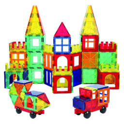 Set STEM constructii magnetice 3D Magnetic Tiles, 78 piese, 3-8 ani