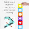 Set STEM constructii magnetice cu circuit, conducte si bile, Magnetic Pipeline Tiles, 178 piese, 3-8 ani