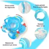 Colac de Gat pentru Bebe Intime, Colac Inot/Baie, 2 Luni-2 Ani, 3-15 kg, Albastru