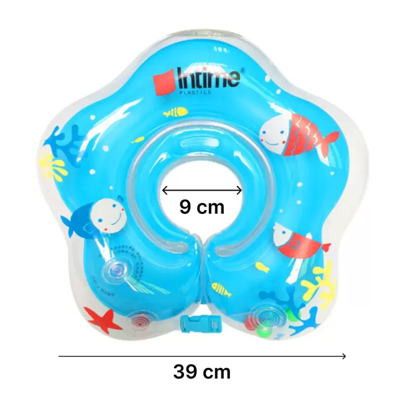 Colac de Gat pentru Bebe Intime, Colac Inot/Baie, 2 Luni-2 Ani, 3-15 kg, Albastru