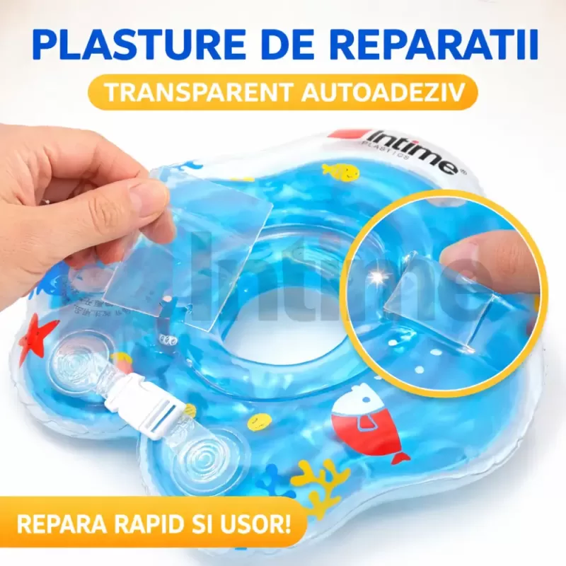 Colac de Gat pentru Bebe Intime, Colac Inot/Baie, 2 Luni-2 Ani, 3-15 kg, Albastru