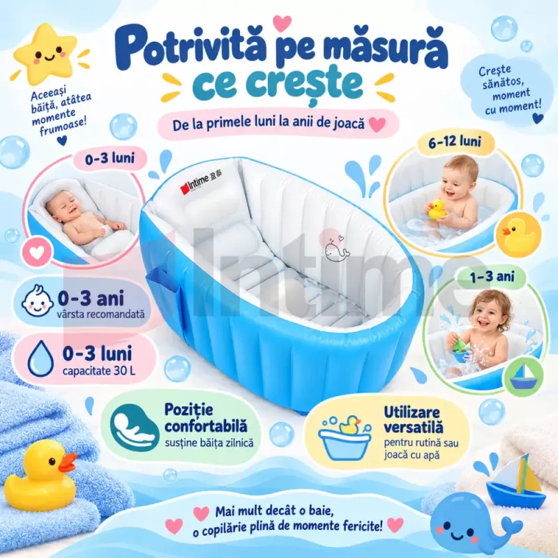 Model portabil de 30 L pentru baie, calatorii si mini-piscina