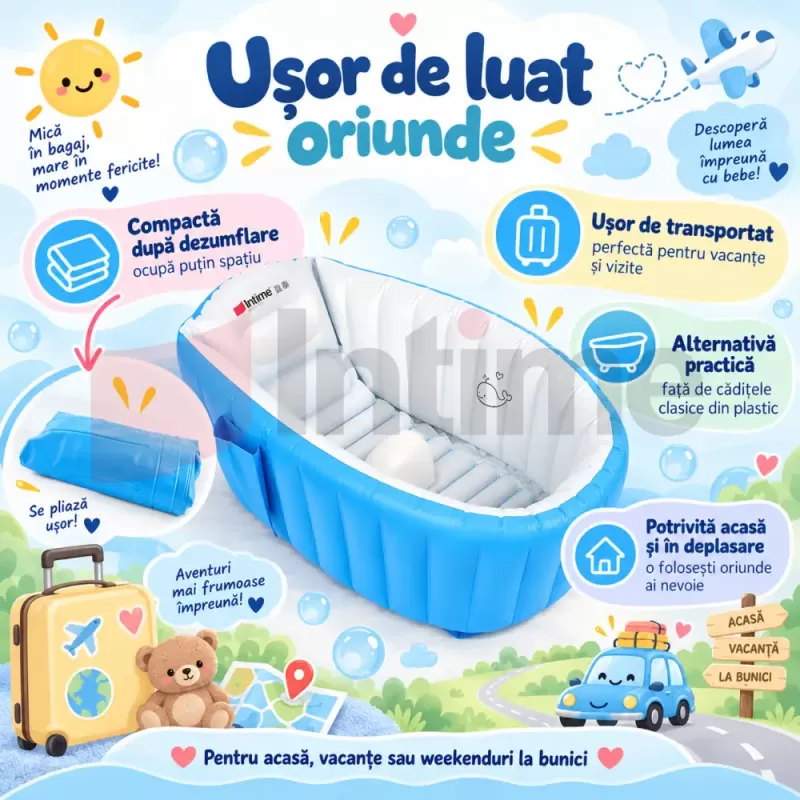 Model portabil de 30 L pentru baie, calatorii si mini-piscina