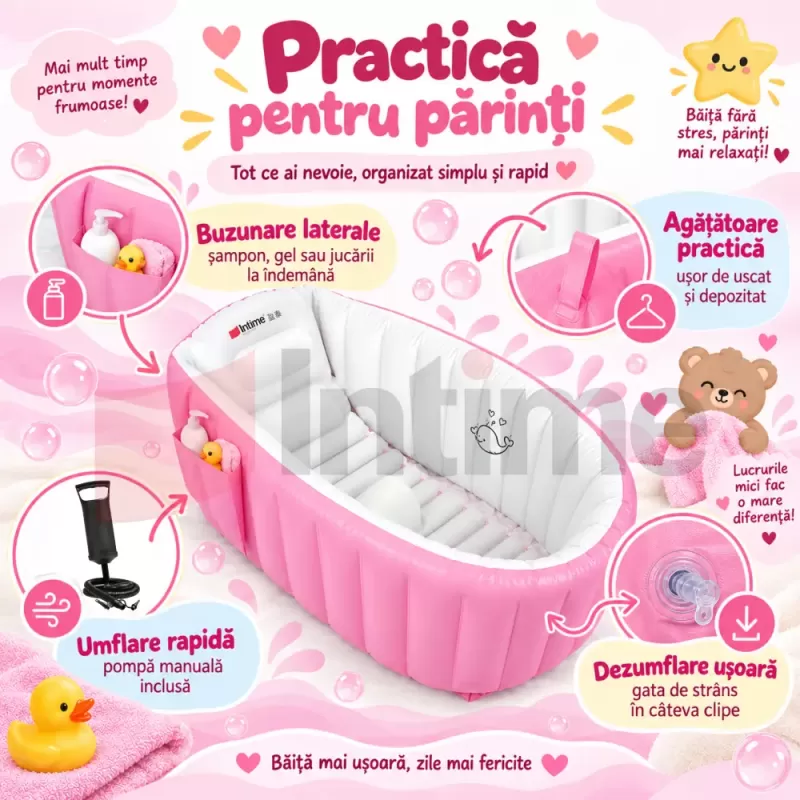Model portabil de 30 L pentru baie, calatorii si mini-piscina