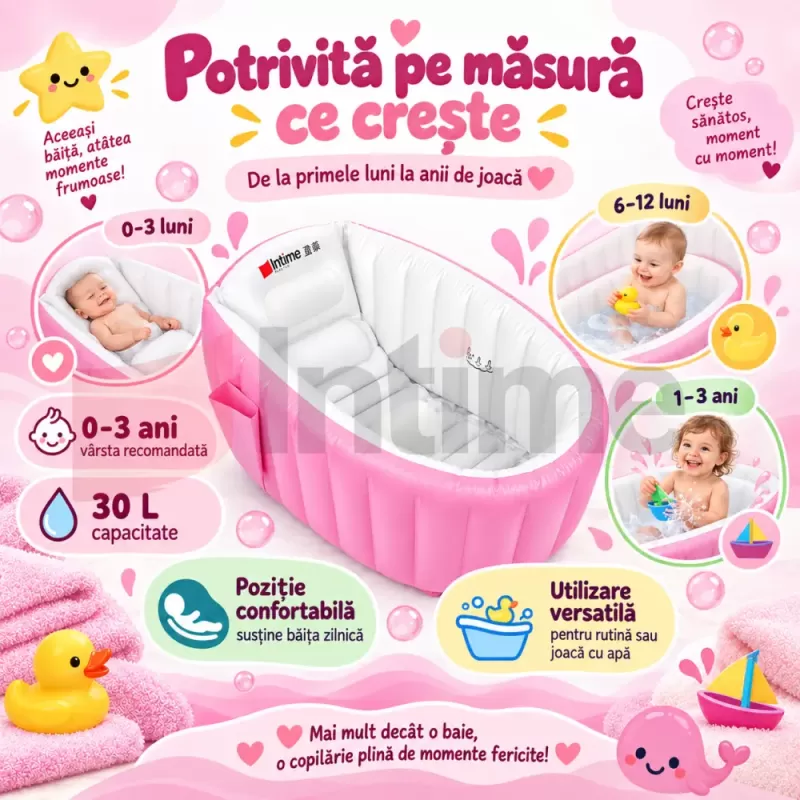 Model portabil de 30 L pentru baie, calatorii si mini-piscina