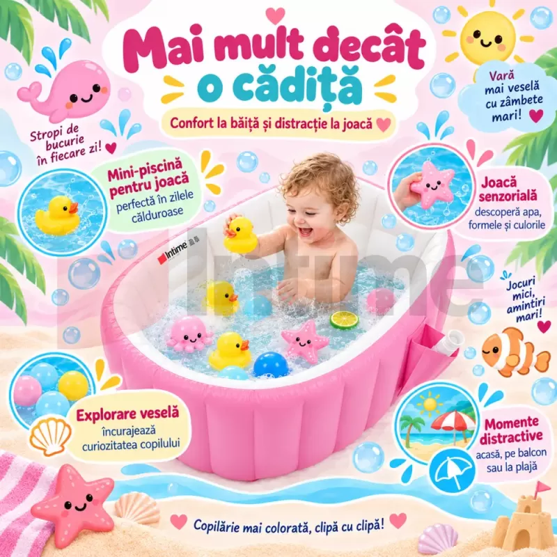 Model portabil de 30 L pentru baie, calatorii si mini-piscina