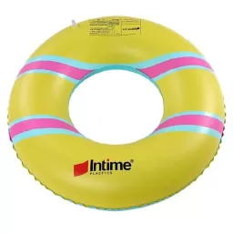 Colac gonflabil cu model INTIME, PVC, 450gr, 90 cm, Galben