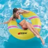Colac gonflabil cu model INTIME, PVC, 450gr, 90 cm, Galben