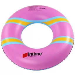 Colac gonflabil cu model INTIME, PVC, 450gr, 90 cm, Roz