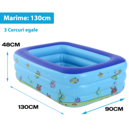 Piscina gonflabila Intime, pentru copii, 130 x 90 x 48 cm