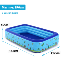 Piscina gonflabila Intime, pentru copii, 196 x 143 x 60 cm
